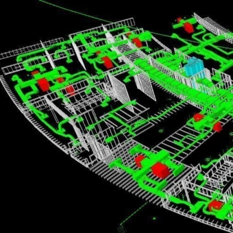 Kelar Pacific’s office renovation project with BIM modeling, framing, and shop drawing services