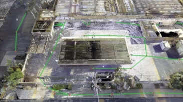 3D laser scanning of an education campus in preparation for renovation design.