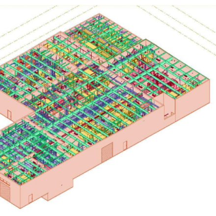 3D laser scan of plant - viewing the 3D model with piping.