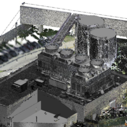 plant scan resulting from 3D laser scanning