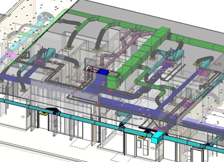 Kelar Pacific’s education new build gymnasium and aquatic facility project with BIM framing, modeling, and Total Station layout services – 3