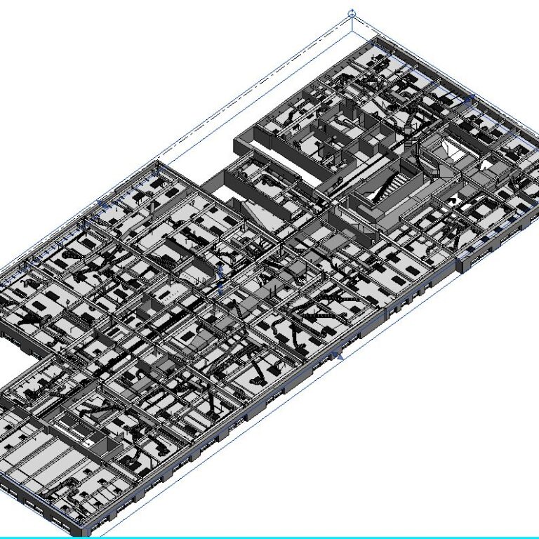 Kelar Pacific’s university/college project with BIM modeling and 3D laser scanning services –4