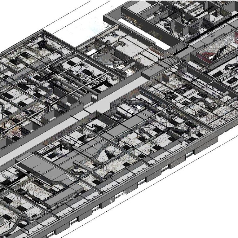 Kelar Pacific’s university/college project with BIM modeling and 3D laser scanning services –6
