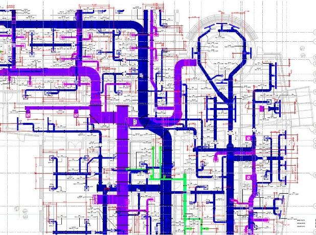Kelar Pacific’s government military healthcare project with BIM modeling, HVAC shop drawings, and Total Station layout services – 1